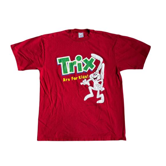 Vintage Trix T-Shirt Jerzees Print Cereal Mens XL - Picture 1 of 6